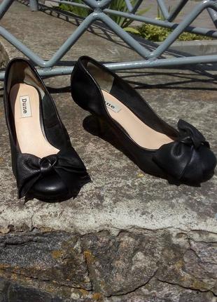 👠👠👠 стильные кожаные туфли на шпильке от бренда dune, р.36 код t36504 фото