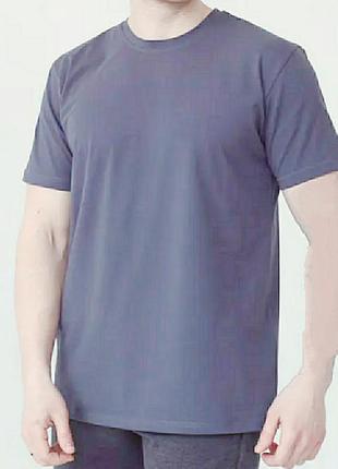 Батали! однотонні футболки для мужчин. 100%котон. узбекистан. р. 58-662 фото