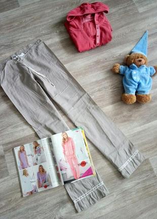 Нежные ,натуральные, пижамные, по дому штанишки  xs