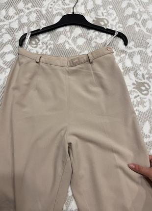 Женские  укороченые летние легкие брюки штаны беж молочного цвета нежные летние s от berkertex4 фото