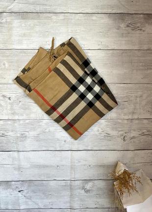 Шарф клітка обємний оверсайз плед