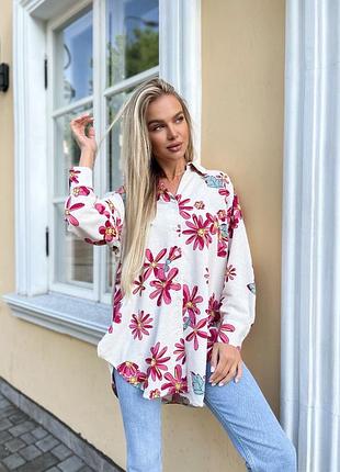 Рубашка свободного кроя