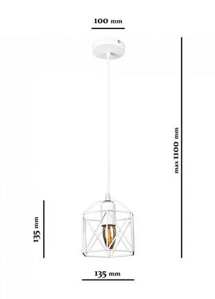 Подвесные люстры в стиле лофт levistella 756pr101f-1 wh