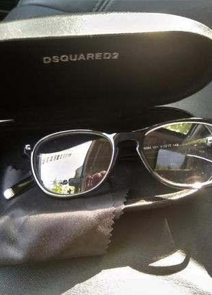 Нова оправа dsquared 2 окуляри чорний глянець оригінал d2 дискваред