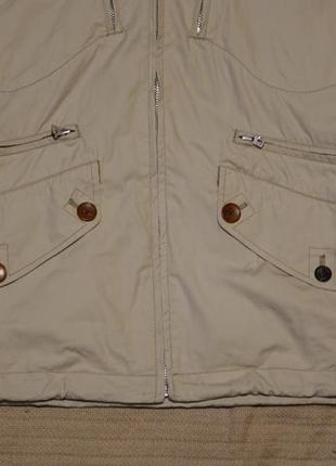Легкая х/б бесподкладочная куртка цвета топленого молока paul smith jeans англия xl.3 фото