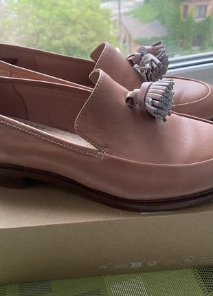 Лоферы clark's 38 размер 24,5 см стелька