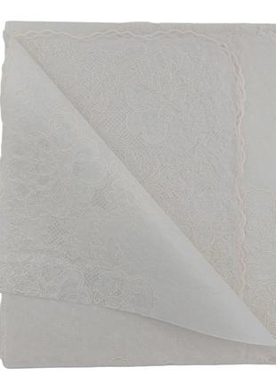 Ажурна скатертина водонепроникна cotton joy 90 х 90 см, клейонка грязевідштовхувальна2 фото