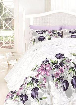Постельное белье first choice ranforce riella lilac хлопок 160-220 см лиловый