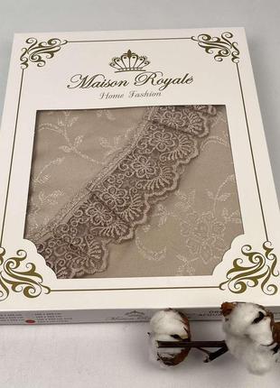 Скатерть maison royale 160 круг kdk-1 cappucino