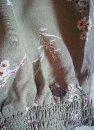 Новый вискозный топ в цветочный принт блуза4 фото
