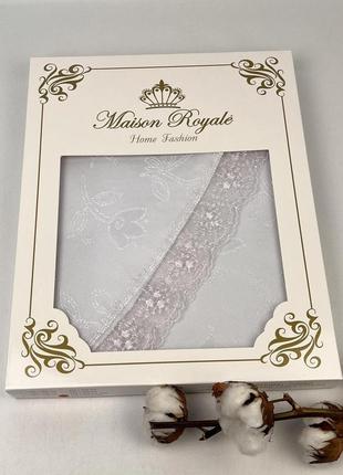 Скатертина maison royale 160 круг kdk-1 white