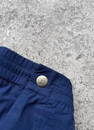 Nike men's vintage blue shorts embroidered logo винтажные шорты7 фото