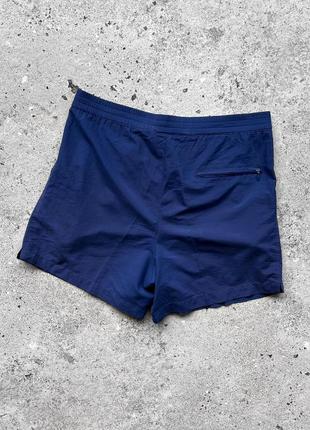 Nike men's vintage blue shorts embroidered logo винтажные шорты2 фото