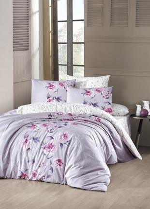 Постільна білизна first choice ranforce luisa lilac ранфорс 200-220 см бузковий