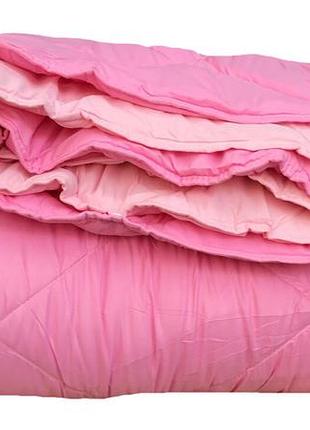 Ковдра dophia double pink нанофайбер 215-155 см * 2 шт рожеве