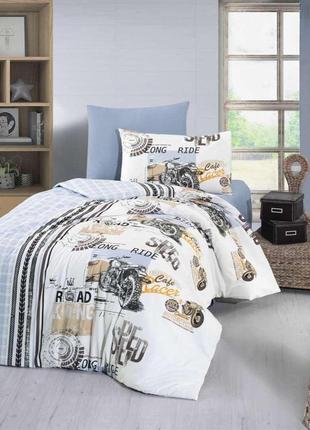 Постельное белье first choice ranforce speed хлопок 160-220 см голубой