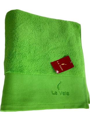 Рушник le vele zero twist bright green махровий 100-150 см яскраво зелений