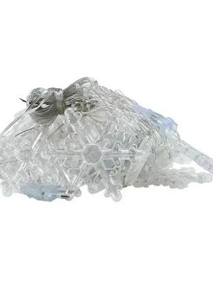 Гирлянда штора арка, снежинки 3 м, 220v, теплая белая / светодиодная led гирлянда /...