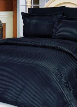 Комплект постільної білизни le vele jakaranda black silk satin 220-200 см чорний