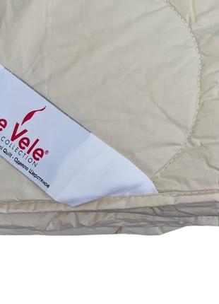 Ковдра le vele pure wool вовняне 155-215 см кремове3 фото