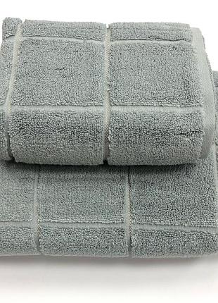 Рушник gestepe premium kare 50-90 сірий