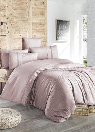 Комплект постельного белья first choice ranforce deluxe gala powder хлопок 200-220 см розовый