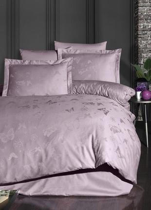 Комплект постельного белья first сhoice jacquard satin series corina lavender хлопок 220*200 см лиловый