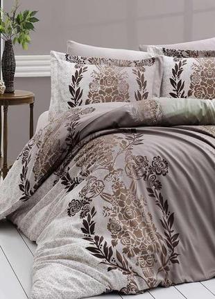 Комплект постельного белья first choice farah yesil сатин 220-200 см зеленый