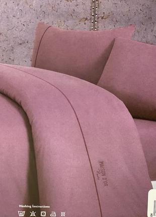 Комплект постільної білизни maison d'or spring lilac ранфорс 220-200 см фіолетовий