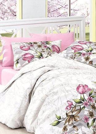 Постільна білизна first choice ranforce riella pink ранфорс 200-220 см рожевий