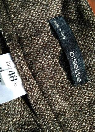 Классические прямые брюки штаны шерсть, шелк, полиэстер бренда  bisette italy,р.467 фото
