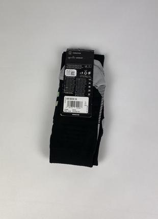 Футбольные гетры adidas adi sock 18 santos носки оригинал размер 40 41 42 черные и белые3 фото