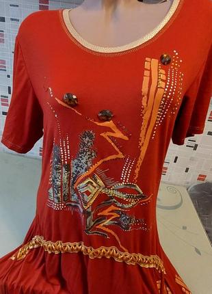 Летнее платье вискозний трикотаж54 58