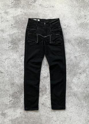 Marithe + francois girbaud 90s women’s jeans жіночі джинси чорні скінні дизайнерські рідкісні вінтаж оригінал розмір 26