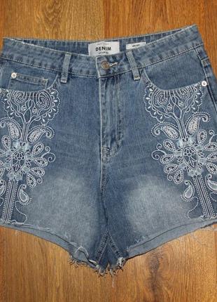 Шорты женские джинсовые new look denim mom shorts 36-38р1 фото