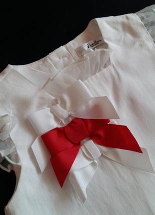 Нарядний топ/блуза gaialuna (італія) на 1-1,5 рочки (розмір 82)9 фото