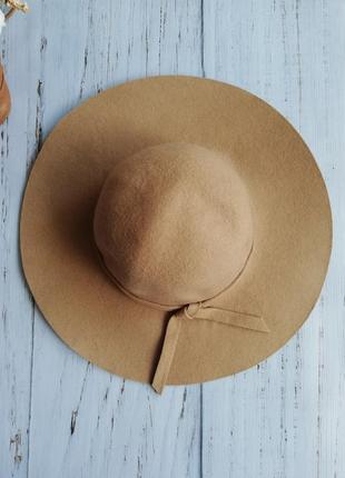 Шляпка, капелюх з полями, шерсть 100%2 фото