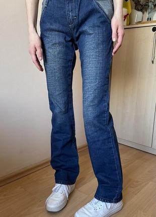 Новые прямые синие джинсы3 фото