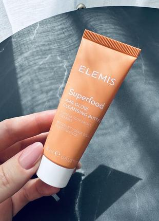 Elemis superfood aha glow cleansing butter очищающий баттер для умывания