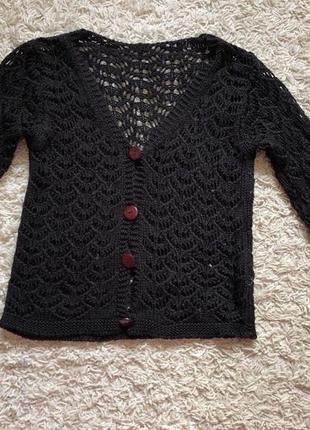 В'язана кофта в сіточку alan collection