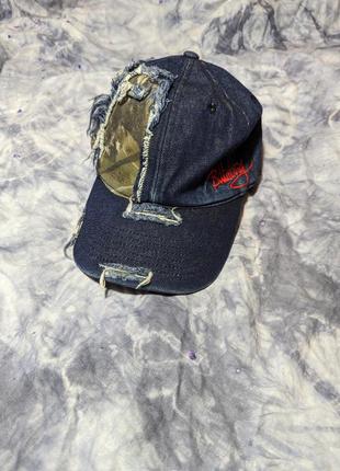 Denim camo кепка billabong avant garde гранж кепка бейсболка кастом distressed трендова стильна stussy