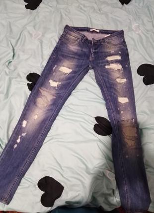 Модные джинсы рванка скини размер 281 фото