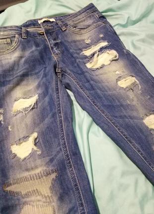 Модные джинсы рванка скини размер 285 фото