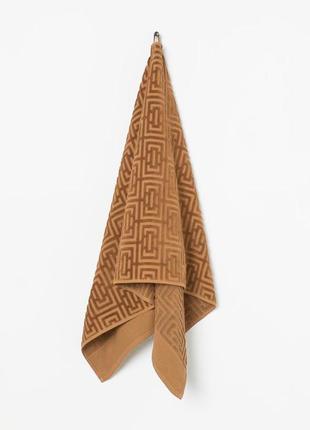 Полотенце махровое 100х150 х/б плотность 550  гр./м2 labirint темный беж турция