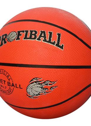 М'яч баскетбольний profiball va 0001 розмір 7, гума, 8 панелей, малюнок-друк1 фото
