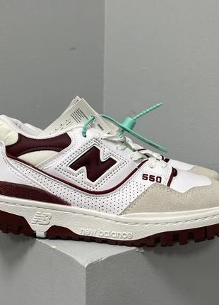 Женские кроссовки  new balance 550 ‘burgundy logo’ 36