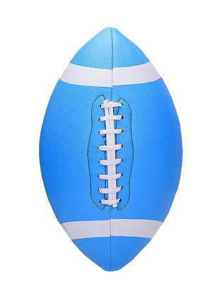 Мяч для регби bambi rb2105 № 9, pu (голубой )