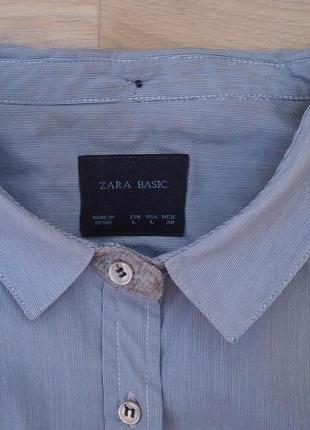 Рубашка_блуза від zara basic (м-l)2 фото