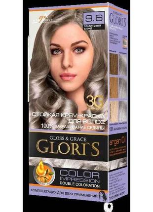 Фарба для волосся 9.6 (платиновий блонд) 153г тм gloris