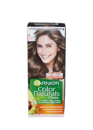 Крем-фарба стійка лісовий горіх color naturals (тон 6) тм garnier